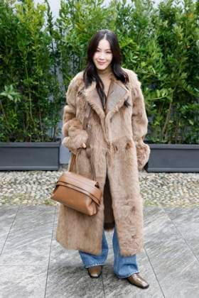 MFW Tod’s front row MP A guest arrives at the Tod s fashion show during Milan s Fashion Week Womenswear Spring Summer 2026, on September 26, 2025 in Milan (Italy), Italy. Photo by Marco Piovanotto Abacapress.com  Copyright: xPiovanottoxMarco ABACAx