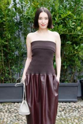 MFW Tod’s front row MP A guest arrives at the Tod s fashion show during Milan s Fashion Week Womenswear Spring Summer 2026, on September 26, 2025 in Milan (Italy), Italy. Photo by Marco Piovanotto Abacapress.com  Copyright: xPiovanottoxMarco ABACAx