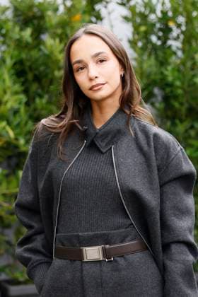 MFW Tod’s front row MP A guest arrives at the Tod s fashion show during Milan s Fashion Week Womenswear Spring Summer 2026, on September 26, 2025 in Milan (Italy), Italy. Photo by Marco Piovanotto Abacapress.com  Copyright: xPiovanottoxMarco ABACAx