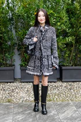 MFW Tod’s front row MP A guest arrives at the Tod s fashion show during Milan s Fashion Week Womenswear Spring Summer 2026, on September 26, 2025 in Milan (Italy), Italy. Photo by Marco Piovanotto Abacapress.com  Copyright: xPiovanottoxMarco ABACAx