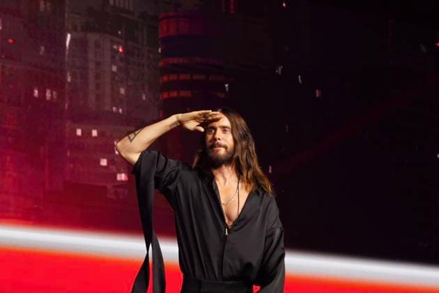 Entertainment Bilder des Tages Jared Leto previews Tron Ares at Comic Con Malaga Actor Jared Leto gives a sneak preview of his upcoming film, Tron Ares, in Hall M at San Diego Comic Con Malaga, September 26, 2025 A September 26, 2025, in Malaga Andalucia, Spain Tron Ares is the second sequel to Tron 1982 and comes 15 years after Tron Legacy Á Malaga Malaga Malaga Espana  Copyright: xÃlexxZeax 6984515