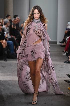 Milan, Italy: Milan, Milan Women s Fashion Week Spring Summer 2026 - Women s Fashion, Spring Summer 2026. - Blumarine fashion show - catwalk - photo: model Milan Italy  - ZUMAp169 20250926_zea_p169_445 Copyright: xSimonaxChiocciax