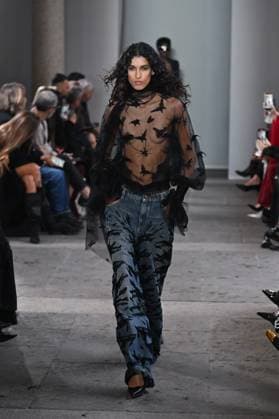 Milan, Italy: Milan, Milan Women s Fashion Week Spring Summer 2026 - Women s Fashion, Spring Summer 2026. - Blumarine fashion show - catwalk - photo: model Milan Italy  - ZUMAp169 20250926_zea_p169_448 Copyright: xSimonaxChiocciax