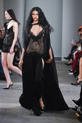 Milan, Italy: Milan, Milan Women s Fashion Week Spring Summer 2026 - Women s Fashion, Spring Summer 2026. - Blumarine fashion show - catwalk - photo: model Milan Italy  - ZUMAp169 20250926_zea_p169_457 Copyright: xSimonaxChiocciax