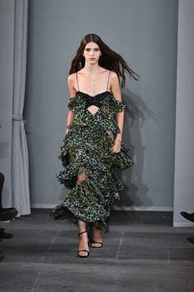 Milan, Italy: Milan, Milan Women s Fashion Week Spring Summer 2026 - Women s Fashion, Spring Summer 2026. - Blumarine fashion show - catwalk - photo: model Milan Italy  - ZUMAp169 20250926_zea_p169_463 Copyright: xSimonaxChiocciax