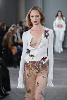 Milan, Italy: Milan, Milan Women s Fashion Week Spring Summer 2026 - Women s Fashion, Spring Summer 2026. - Blumarine fashion show - catwalk - photo: model Milan Italy  - ZUMAp169 20250926_zea_p169_466 Copyright: xSimonaxChiocciax