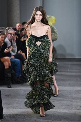 Milan, Italy: Milan, Milan Women s Fashion Week Spring Summer 2026 - Women s Fashion, Spring Summer 2026. - Blumarine fashion show - catwalk - photo: model Milan Italy  - ZUMAp169 20250926_zea_p169_499 Copyright: xSimonaxChiocciax