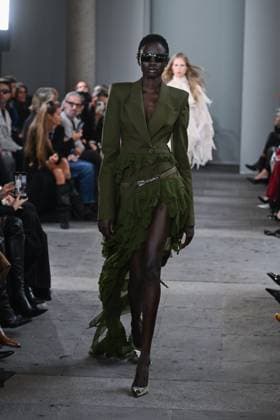 Milan, Italy: Milan, Milan Women s Fashion Week Spring Summer 2026 - Women s Fashion, Spring Summer 2026. - Blumarine fashion show - catwalk - photo: model Milan Italy  - ZUMAp169 20250926_zea_p169_508 Copyright: xSimonaxChiocciax