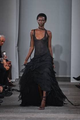 Milan, Italy: Milan, Milan Women s Fashion Week Spring Summer 2026 - Women s Fashion, Spring Summer 2026. - Blumarine fashion show - catwalk - photo: model Milan Italy  - ZUMAp169 20250926_zea_p169_539 Copyright: xSimonaxChiocciax