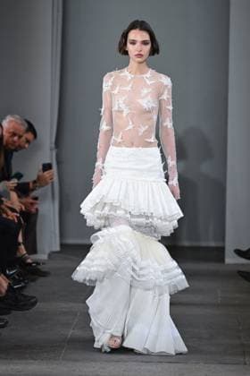 Milan, Italy: Milan, Milan Women s Fashion Week Spring Summer 2026 - Women s Fashion, Spring Summer 2026. - Blumarine fashion show - catwalk - photo: model Milan Italy  - ZUMAp169 20250926_zea_p169_549 Copyright: xSimonaxChiocciax