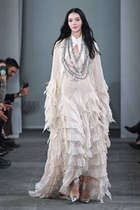 Milan, Italy: Milan, Milan Women s Fashion Week Spring Summer 2026 - Women s Fashion, Spring Summer 2026. - Blumarine fashion show - catwalk - photo: model Milan Italy  - ZUMAp169 20250926_zea_p169_558 Copyright: xSimonaxChiocciax