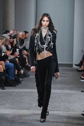 Milan, Italy: Milan, Milan Women s Fashion Week Spring Summer 2026 - Women s Fashion, Spring Summer 2026. - Blumarine fashion show - catwalk - photo: model Milan Italy  - ZUMAp169 20250926_zea_p169_560 Copyright: xSimonaxChiocciax