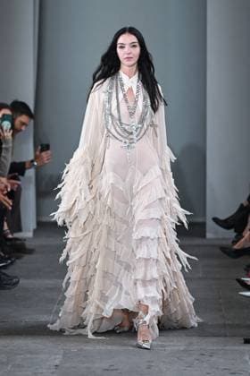 Milan, Italy: Milan, Milan Women s Fashion Week Spring Summer 2026 - Women s Fashion, Spring Summer 2026. - Blumarine fashion show - catwalk - photo: model Milan Italy  - ZUMAp169 20250926_zea_p169_561 Copyright: xSimonaxChiocciax