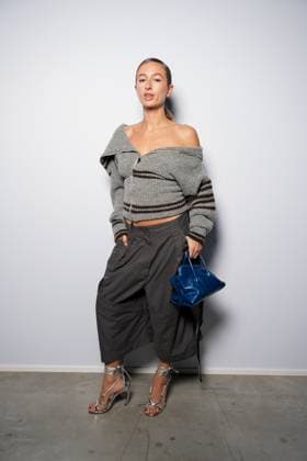Milan, Milan Women s Fashion Week Spring Summer 2026 - Women s Fashion, Spring Summer 2026 - The Attico fashion show - arrivals in the photo: Izzy Poopi  Copyright: xRiccardoxGIordanox xipa-agency.netx xRiccardoxGiordano IPAx IPA_Agency_IPA65789353