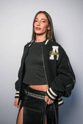 Milan, Milan Women s Fashion Week Spring Summer 2026 - Women s Fashion, Spring Summer 2026 - The Attico fashion show - arrivals in the photo: Guest  Copyright: xRiccardoxGIordanox xipa-agency.netx xRiccardoxGiordano IPAx IPA_Agency_IPA65789371
