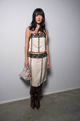 Milan, Milan Women s Fashion Week Spring Summer 2026 - Women s Fashion, Spring Summer 2026 - The Attico fashion show - arrivals in the photo: Guest  Copyright: xRiccardoxGIordanox xipa-agency.netx xRiccardoxGiordano IPAx IPA_Agency_IPA65789382
