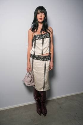 Milan, Milan Women s Fashion Week Spring Summer 2026 - Women s Fashion, Spring Summer 2026 - The Attico fashion show - arrivals in the photo: Guest  Copyright: xRiccardoxGIordanox xipa-agency.netx xRiccardoxGiordano IPAx IPA_Agency_IPA65789384