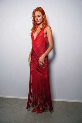 Milan, Milan Women s Fashion Week Spring Summer 2026 - Women s Fashion, Spring Summer 2026 - The Attico fashion show - arrivals in the photo: Guest  Copyright: xRiccardoxGIordanox xipa-agency.netx xRiccardoxGiordano IPAx IPA_Agency_IPA65789394