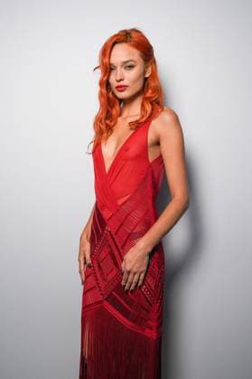Milan, Milan Women s Fashion Week Spring Summer 2026 - Women s Fashion, Spring Summer 2026 - The Attico fashion show - arrivals in the photo: Guest  Copyright: xRiccardoxGIordanox xipa-agency.netx xRiccardoxGiordano IPAx IPA_Agency_IPA65789395