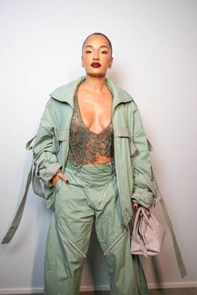 Milan, Milan Women s Fashion Week Spring Summer 2026 - Women s Fashion, Spring Summer 2026 - The Attico fashion show - arrivals in the photo: Amina Muaddi  Copyright: xRiccardoxGIordanox xipa-agency.netx xRiccardoxGiordano IPAx IPA_Agency_IPA65789415