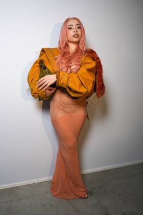 Milan, Milan Women s Fashion Week Spring Summer 2026 - Women s Fashion, Spring Summer 2026 - The Attico fashion show - arrivals in the photo: Ice Spice  Copyright: xRiccardoxGIordanox xipa-agency.netx xRiccardoxGiordano IPAx IPA_Agency_IPA65789431