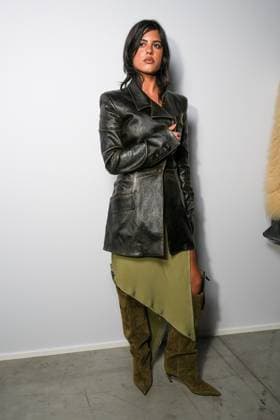 Milan, Milan Women s Fashion Week Spring Summer 2026 - Women s Fashion, Spring Summer 2026 - The Attico fashion show - arrivals in the photo: Guest  Copyright: xRiccardoxGIordanox xipa-agency.netx xRiccardoxGiordano IPAx IPA_Agency_IPA65789489