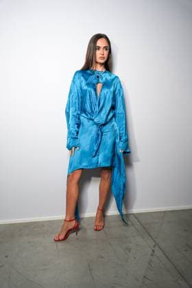 Milan, Milan Women s Fashion Week Spring Summer 2026 - Women s Fashion, Spring Summer 2026 - The Attico fashion show - arrivals in the photo: Guest  Copyright: xRiccardoxGIordanox xipa-agency.netx xRiccardoxGiordano IPAx IPA_Agency_IPA65789548