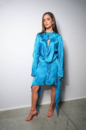 Milan, Milan Women s Fashion Week Spring Summer 2026 - Women s Fashion, Spring Summer 2026 - The Attico fashion show - arrivals in the photo: Guest  Copyright: xRiccardoxGIordanox xipa-agency.netx xRiccardoxGiordano IPAx IPA_Agency_IPA65789550