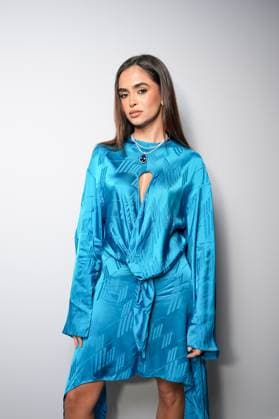 Milan, Milan Women s Fashion Week Spring Summer 2026 - Women s Fashion, Spring Summer 2026 - The Attico fashion show - arrivals in the photo: Guest  Copyright: xRiccardoxGIordanox xipa-agency.netx xRiccardoxGiordano IPAx IPA_Agency_IPA65789553
