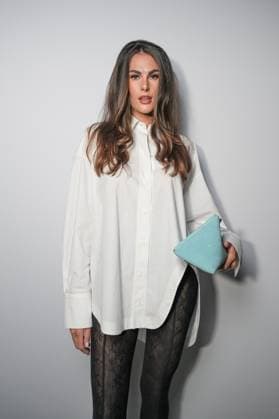 Milan, Milan Women s Fashion Week Spring Summer 2026 - Women s Fashion, Spring Summer 2026 - The Attico fashion show - arrivals in the photo: Guest  Copyright: xRiccardoxGIordanox xipa-agency.netx xRiccardoxGiordano IPAx IPA_Agency_IPA65789622