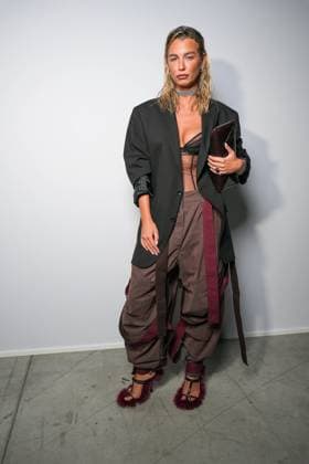Milan, Milan Women s Fashion Week Spring Summer 2026 - Women s Fashion, Spring Summer 2026 - The Attico fashion show - arrivals in the photo: Guest  Copyright: xRiccardoxGIordanox xipa-agency.netx xRiccardoxGiordano IPAx IPA_Agency_IPA65789684