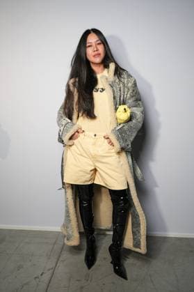 Milan, Milan Women s Fashion Week Spring Summer 2026 - Women s Fashion, Spring Summer 2026 - The Attico fashion show - arrivals in the photo: Guest  Copyright: xRiccardoxGIordanox xipa-agency.netx xRiccardoxGiordano IPAx IPA_Agency_IPA65789705