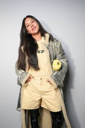 Milan, Milan Women s Fashion Week Spring Summer 2026 - Women s Fashion, Spring Summer 2026 - The Attico fashion show - arrivals in the photo: Guest  Copyright: xRiccardoxGIordanox xipa-agency.netx xRiccardoxGiordano IPAx IPA_Agency_IPA65789724