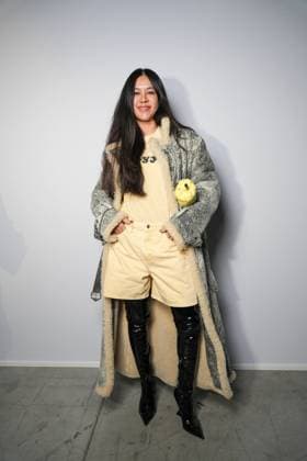 Milan, Milan Women s Fashion Week Spring Summer 2026 - Women s Fashion, Spring Summer 2026 - The Attico fashion show - arrivals in the photo: Guest  Copyright: xRiccardoxGIordanox xipa-agency.netx xRiccardoxGiordano IPAx IPA_Agency_IPA65789710