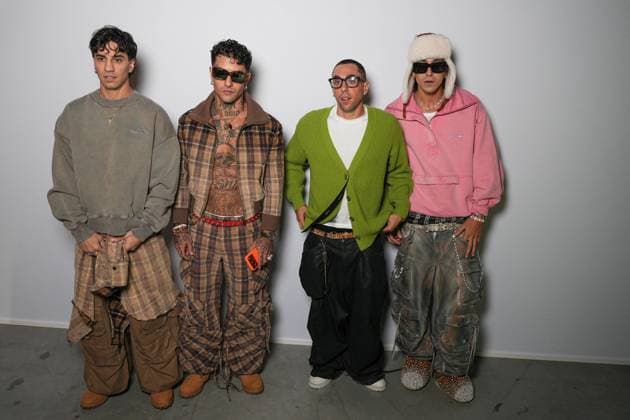 Milan, Milan Women s Fashion Week Spring Summer 2026 - Women s Fashion, Spring Summer 2026 - The Attico fashion show - arrivals in the photo: Tedua, Tony Effe, Domenico Formichetti, Antonio Pulvirenti  Copyright: xRiccardoxGIordanox xipa-agency.netx xRiccardoxGiordano IPAx IPA_Agency_IPA65789878