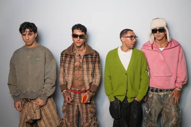 Milan, Milan Women s Fashion Week Spring Summer 2026 - Women s Fashion, Spring Summer 2026 - The Attico fashion show - arrivals in the photo: Tedua, Tony Effe, Domenico Formichetti, Antonio Pulvirenti  Copyright: xRiccardoxGIordanox xipa-agency.netx xRiccardoxGiordano IPAx IPA_Agency_IPA65789915
