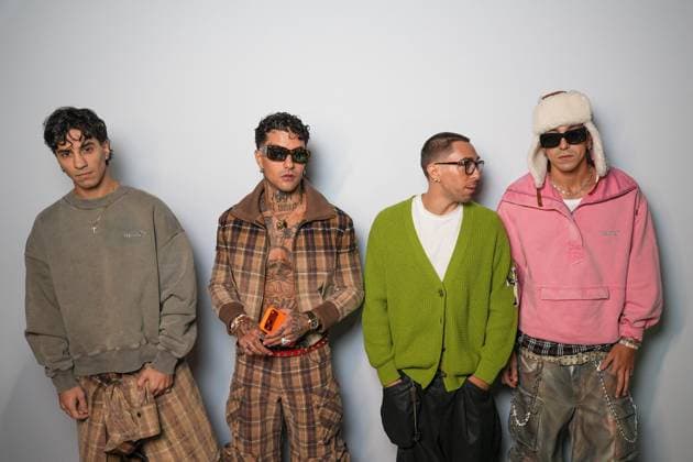 Milan, Milan Women s Fashion Week Spring Summer 2026 - Women s Fashion, Spring Summer 2026 - The Attico fashion show - arrivals in the photo: Tedua, Tony Effe, Domenico Formichetti, Antonio Pulvirenti  Copyright: xRiccardoxGIordanox xipa-agency.netx xRiccardoxGiordano IPAx IPA_Agency_IPA65789922