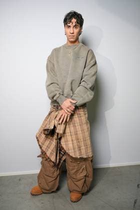 Milan, Milan Women s Fashion Week Spring Summer 2026 - Women s Fashion, Spring Summer 2026 - The Attico fashion show - arrivals in the photo: Tedua  Copyright: xRiccardoxGIordanox xipa-agency.netx xRiccardoxGiordano IPAx IPA_Agency_IPA65790094