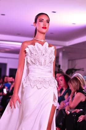 Spring Colors Fashion Week de Madrid - 26 Sep 2025 A model walks the runway wearing a design by Jose Zafra during the Spring Colors Fashion Week de Madrid at Hotel Princesa. Madrid Spain Copyright: xAtilanoxGarciax xSOPAxImagesx FOTO49677