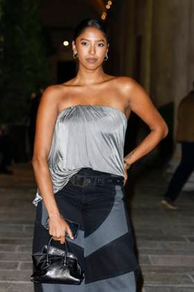 MFW EE72 Gala dinner Arrivals MP Natalia Diamante Bryant arrives at the EE72 event during Milan s Fashion Week Womenswear Spring Summer 2026, on September 26, 2025 in Milan (Italy), Italy. Photo by Marco Piovanotto Abacapress.com  Copyright: xPiovanottoxMarco ABACAx