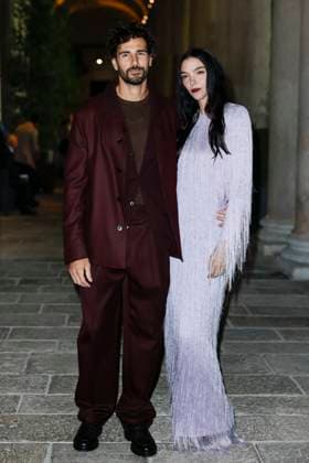 MFW EE72 Gala dinner Arrivals MP Carlo Stecchi, Mariacarla Boscono arrive at the EE72 event during Milan s Fashion Week Womenswear Spring Summer 2026, on September 26, 2025 in Milan (Italy), Italy. Photo by Marco Piovanotto Abacapress.com  Copyright: xPiovanottoxMarco ABACAx
