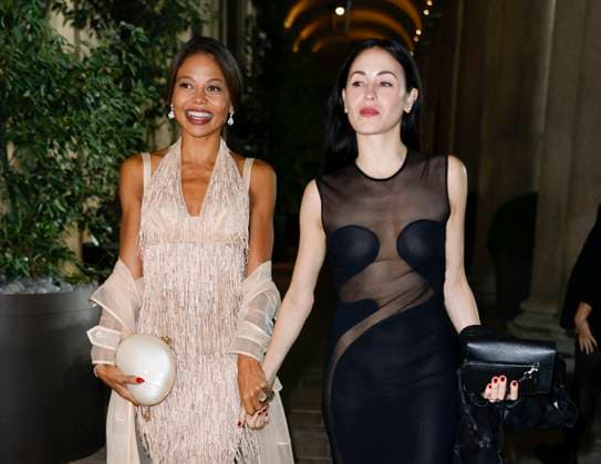MFW EE72 Gala dinner Arrivals MP Emma Thynn, Marchioness of Bath and guest arrive at the EE72 event during Milan s Fashion Week Womenswear Spring Summer 2026, on September 26, 2025 in Milan (Italy), Italy. Photo by Marco Piovanotto Abacapress.com  Copyright: xPiovanottoxMarco ABACAx