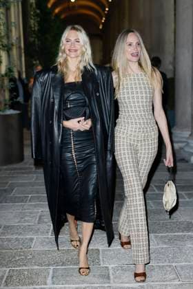MFW EE72 Gala dinner Arrivals MP Poppy Delevingne, Lauren Santo Domingo arrive at the EE72 event during Milan s Fashion Week Womenswear Spring Summer 2026, on September 26, 2025 in Milan (Italy), Italy. Photo by Marco Piovanotto Abacapress.com  Copyright: xPiovanottoxMarco ABACAx