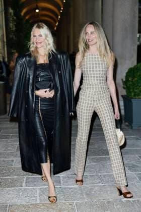 MFW EE72 Gala dinner Arrivals MP Poppy Delevingne, Lauren Santo Domingo arrive at the EE72 event during Milan s Fashion Week Womenswear Spring Summer 2026, on September 26, 2025 in Milan (Italy), Italy. Photo by Marco Piovanotto Abacapress.com  Copyright: xPiovanottoxMarco ABACAx