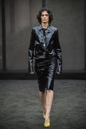 September 27, 2025, Milan, Italy: A model presents a creation by Italian fashion label Ferragamo during the Spring Summer 2026 Women s Collection show at Milan Fashion Week in Milan, Italy, 26 September 2025. Milan Fashion Week runs from 23 to 29 September 2025. .ANSA MATTEO CORNER Milan Italy  - ZUMAa110 20250927_zaf_a110_022 Copyright: xMatteoxCornerx