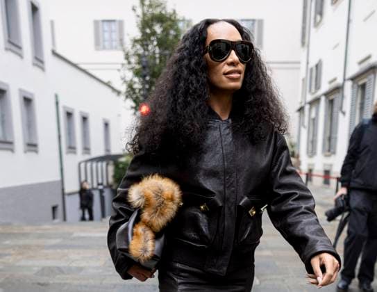 MFW Ferragamo Arrivals MP Solange Knowles arrives at the Ferragamo fashion show during Milan s Fashion Week Womenswear Spring Summer 2026, on September 27, 2025 in Milan (Italy). Photo by Marco Piovanotto Abacapress.com  Copyright: xPiovanottoxMarco ABACAx