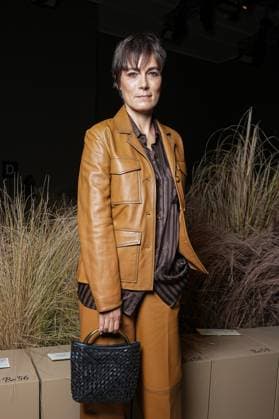 Milan, Italy: Milan, Milan Women s Fashion Week Spring Summer 2026 - Women s Fashion, Spring Summer 2026 - Luisa Spagnoli fashion show - arrivals in the photo: Valeria Solarino Milan Italy  - ZUMAp169 20250927_zea_p169_124 Copyright: xRiccardoxGIordanox
