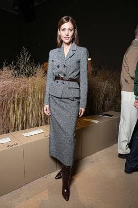 Milan, Italy: Milan, Milan Women s Fashion Week Spring Summer 2026 - Women s Fashion, Spring Summer 2026 - Luisa Spagnoli fashion show - arrivals in the photo: Laura Barth Milan Italy  - ZUMAp169 20250927_zea_p169_189 Copyright: xRiccardoxGIordanox