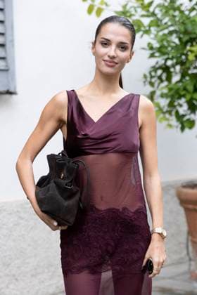 MFW Ferragamo Arrivals MP Gabrielle Caunesil arrives at the Ferragamo fashion show during Milan s Fashion Week Womenswear Spring Summer 2026, on September 27, 2025 in Milan (Italy). Photo by Marco Piovanotto Abacapress.com  Copyright: xPiovanottoxMarco ABACAx