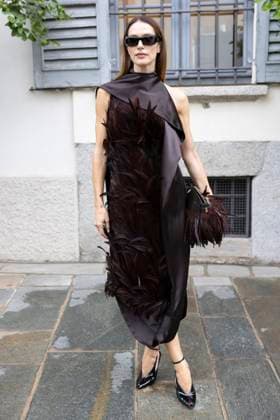MFW Ferragamo Arrivals MP Ludovica Sauer arrives at the Ferragamo fashion show during Milan s Fashion Week Womenswear Spring Summer 2026, on September 27, 2025 in Milan (Italy). Photo by Marco Piovanotto Abacapress.com Milan Italy  Copyright: xPiovanottoxMarco ABACAx